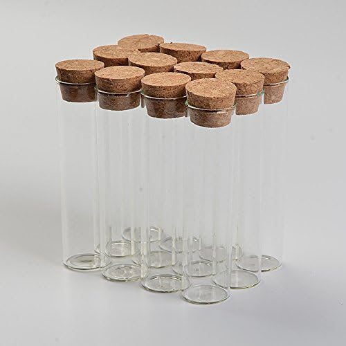 Tai Dian 22x90mm 22cc Garrafas transparentes de vidro vazio com garrafas de embalagem de vidro de rolhas de rolha