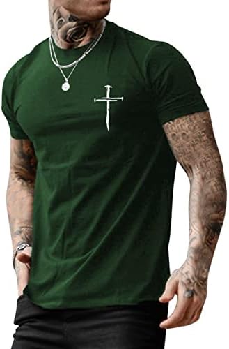 Xxbr 2022 Novo soldado de verão Soldier camisetas curtas de manga curta Slim fit jesus cross print cledneck camiseta básica camiseta casual tops