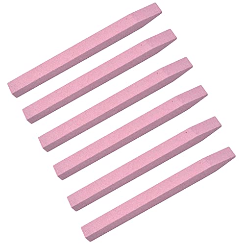 6 peças Arquivo de unha Arquivo de unha Cutícula de pusher Pomes de pedra Arquivo de arte Pumice Stone Pusher Pusher Pusher Pedicure Pedicure Pedicure Manicure Tools for Home Salon, Pink
