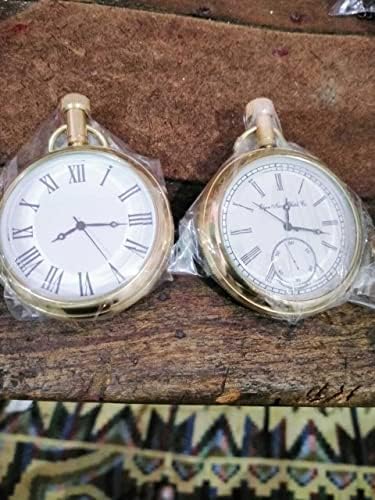 Dois diferentes relógios de bolso náuticos para homens, relógio de bolso vintage para homens mulheres americanas Elgin