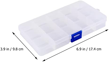 Jóias de recipiente de recipiente de recipiente de pílula de pílula de cabilock 18 pcs grade plástica Grid Grid Organizador