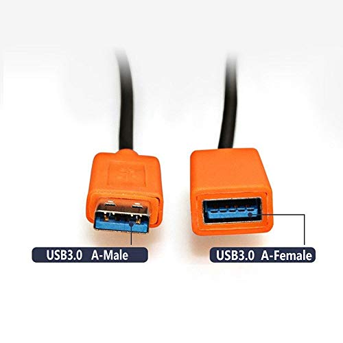 Jeirdus 164ft USB 3.0 AOC Fiber óptico cabo A-MASE A F-FEMAL JUMPER DE EXTENSÃO ATIVO, alta velocidade de 5 Gbps de
