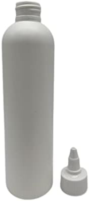 Garrafas plásticas de plástico Cosmo de 8 oz -12 Pacote de garrafa vazia recarregável - BPA Free - Oils essencial