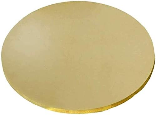 Zhengyyuu Brass Placa Brass Disco Placa redonda Folha de cobre Círculo sólido Espessura de círculo sólido 0. 039 polegadas usadas