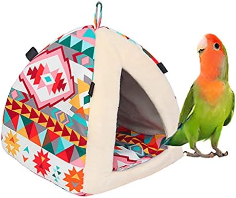 Bird quente ninho de papagaio de papagaio hammock brinquedo para periquito cockatiel conure cacatuo cinzon cinza birdirdird