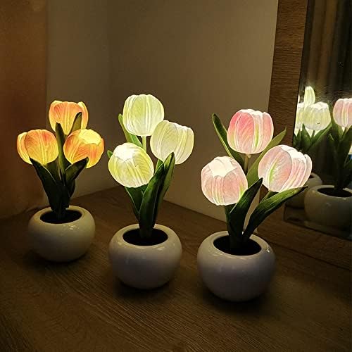 Lâmpada de lâmpada noturna de tulipa de juisticeville
