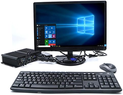 Idearace Silent Gaming PC, Intel I5 CPU Computador pessoal, RAM de 8 GB, 512 GB SSD, Intel HD Graphics 4000, 4xcom RS232, 4XUSB