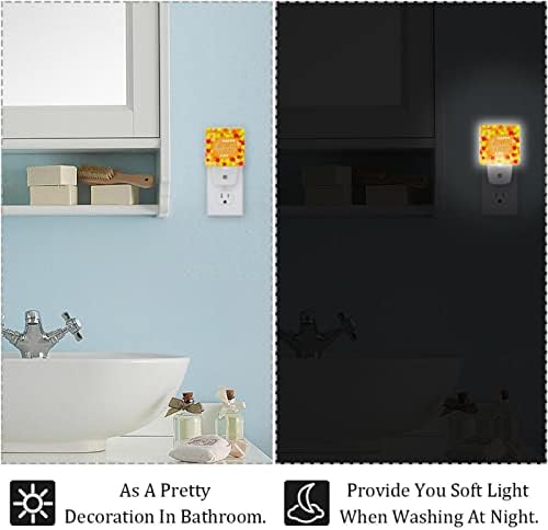 Feliz Dia de Ação de Graças Autumn Leaves noturnas Conecte -se ao Wall Kids LED Nightlight para Baby Bursery Banheiro Banheiro Cozinha