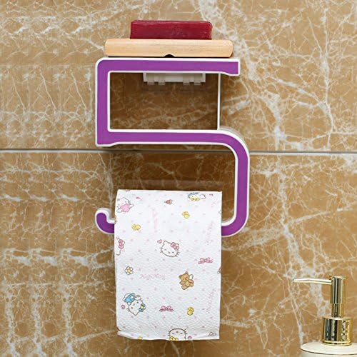 Suporte do rolo do banheiro, prateleira de papel higiênico, impermeável com prateleira de armazenamento, tipo de papel de montagem de parede de papel higiênico para acessórios de cortina de banheiro-b