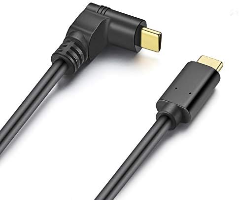 URWOOW CARGA RÁPIDO USB Tipo C ângulo reto de 90 graus macho para USB tipo C Male C 3 AMP Sincronizar e carregar o cabo do fio