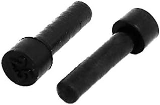 X-Dree 20pcs 2,5 mm DIA EPDM BURO DE VEDADOR DE borracha Inserir tampa preta para a glândula (20pcs 2,5 mm dia epdm tapón