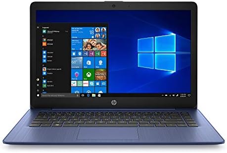 HP Stream 14 HD Laptop PC, Intel Celeron N4000, 4 GB RAM, 64 GB EMMC, Windows 10 S, azul