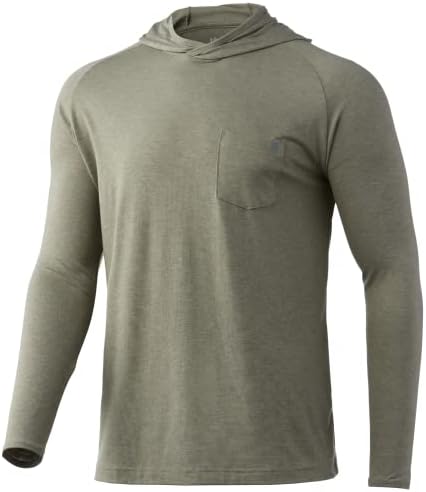 Hoodie de waypoint masculino de Huk | Camisa de manga longa de desempenho +50 UPF