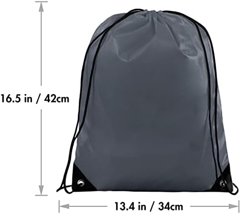 Ikayas 30 Pack Grey Sacos de cordão cinza Mesh Malhas Backpack Backpack Diy Bolsa de Cinch Diy Para Mulheres, Desenhe Back
