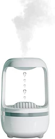 Gotas de água de água de backflow Ultrassonic Fine Mist umidificador para o quarto casa de bebê, função automática de desligamento, queimação anti-secagem inteligente, 500 ml, 100-150ml/h, sem ruído, branco