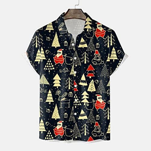 Homens casuais manga curta outono inverno natal 3d camisetas impressas moda de moda blusa camisetas top