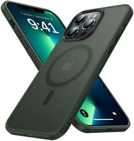 Maozis Magnetic projetado para o iPhone 13 Pro Case, [Compatível com Magsafe] [Proteção contra queda de grau militar] Protetor