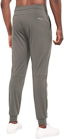 Calças de golfe masculinas calças calças esticadas calças de moletom de trabalho fino de trabalho casual de pista casual com bolsos