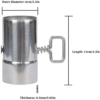 Tubo de fogão de bombeiro com amortecedor de 2,36 polegadas de parente de faísca de parente de cravo de aço inoxidável para a