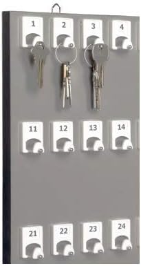 Rack de chave, suporte de chave 75pgs com 75 ganchos numerados para aluguel ou escritórios -feitos nos EUA