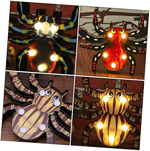 Veemoon 3pcs Halloween jack-o-lantern ao ar livre luzes decorativas ao ar livre lâmpada de lâmpada de lâmpada de lâmpada