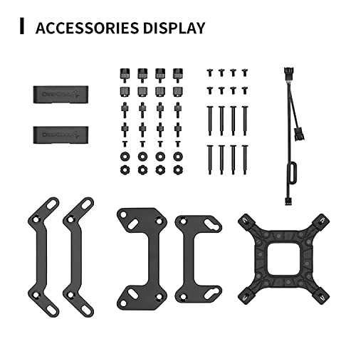 Deepcool AIO CPU Líquido Cooler Líquido 4ª Bomba de Cânda Dualidade CPU Radador CPU 240 mm CPU Design de espelho infinito