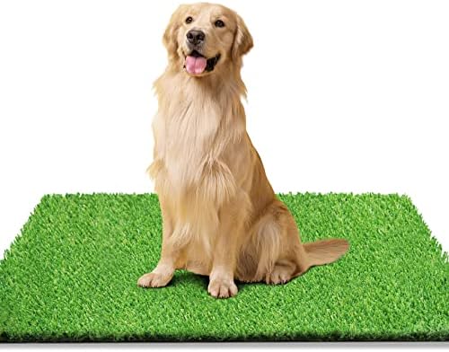 Ssriver 39,4 x 31,5 polegadas grama artificial para cães tape