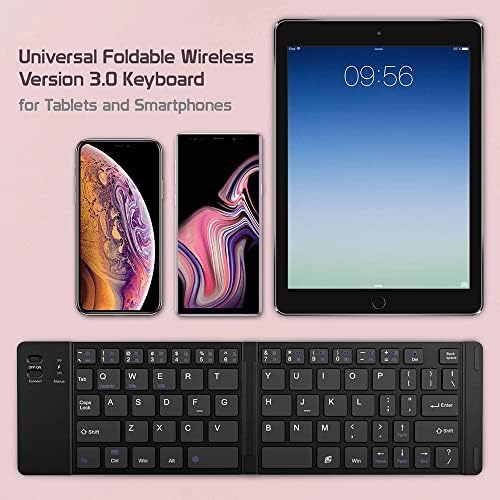 Funciona da Celllet Ultra Slim dobring -Wireless Bluetooth Teclado compatível com o Alcatel Cameo X com Holdstand Recarregável