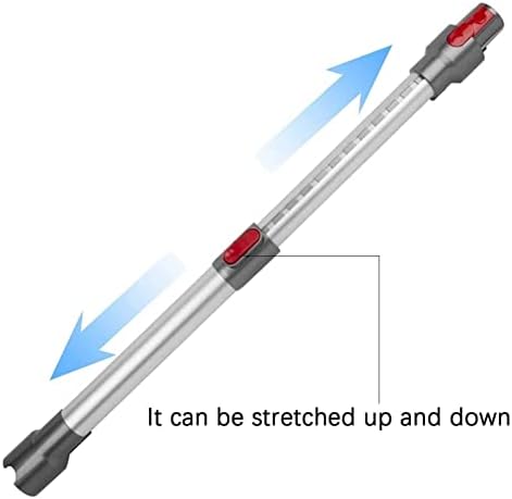Tiffie Metal Handheld sem fio Extensão telescópica Varga de varez compatível com Dyson V7 V8 V10 V11
