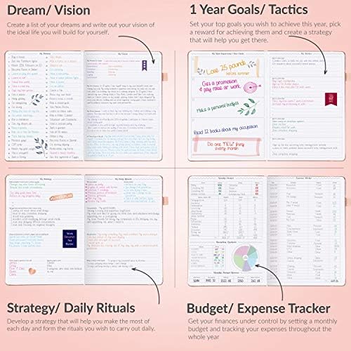 GOGirl Planner Pro Cronograma - Planejador sem data com horários horários, organizador mensal, semanal e diário, livro de compromissos