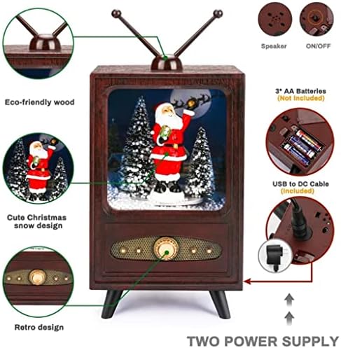 MHYFC Mini TV MusicBox Christmas Music Box Collectible Display Popularity