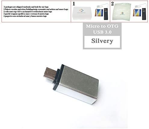 V8 Micro USB 2.0 para USB OTG Adapter Converter para telefones celulares, azul