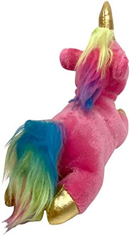 Foufit 85601 Toy de pelúcia unicórnio para cães, rosa, 6