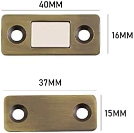 ZTHOME 2PCS Ultra Fine Magnetic Catches para armário para armário Móveis Hardware Porta de ímã para mais paradas com parafusos de adesivo