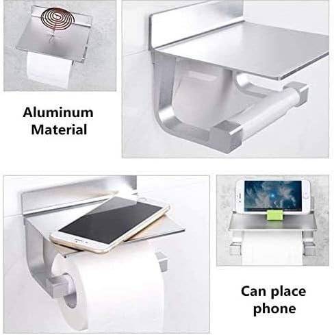 Suporte de papel higiênico de alumínio espacial, toalha de papel europeia, rack de vaso sanitário, acessórios para o banheiro