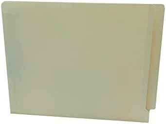Tab Manila final da guia Tamanho da letra da pasta; Fixador ligado a 2 polegadas nas posições 1 e 3; 50/caixa