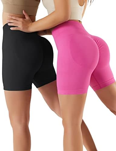 Shorts de treino Luyaa para mulheres de ginástica curta de ginástica curta que executa shorts de fitness de exercício