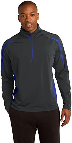 Sport-Tek Sport Wick Stretch 1/2 Zip Colorblock