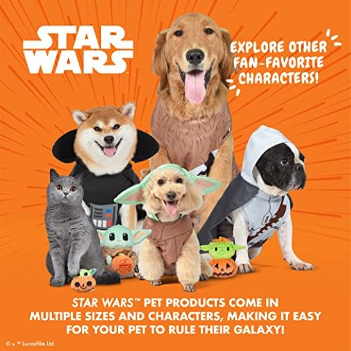 Figurino Mandaloriano de Star Wars: Halloween - Extra grande - | Fantas de Halloween de Guerra nas Estrelas para cães,