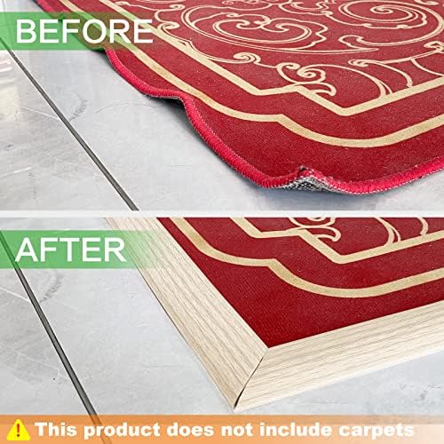 Faixa de transição do piso, tira de transição de telha, auto -adesivo - carpete de PVC e acabamento da borda do piso, para transições