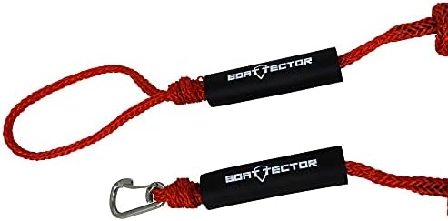 Extreme Max 3006.3105 Boattector PWC Bungee Dock Line Valor 2 -Pack - 5 ', vermelho