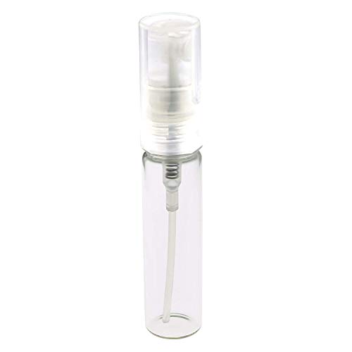 Taodan 10pcs 5ml mini garrafa de atomizante por portátil de spray de vidro transparente para viagem, amostra de tubo de ensaio