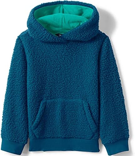 Lands 'End Kids pule o capuz de lã Sherpa