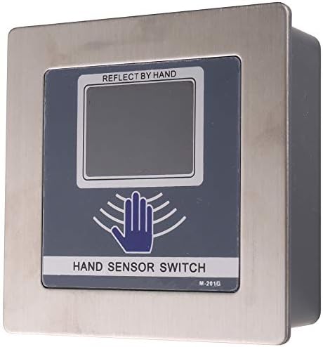 Painel de aço inoxidável uhppote AC/DC 12V-36V Botão de saída do sensor de mão para sistema de porta automática