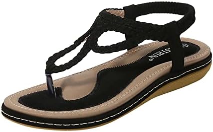 Sandálias femininas de USyfakgh sapatos de fivela de fivela plana Sandálias Sapatos de verão para sapatos femininos tênis
