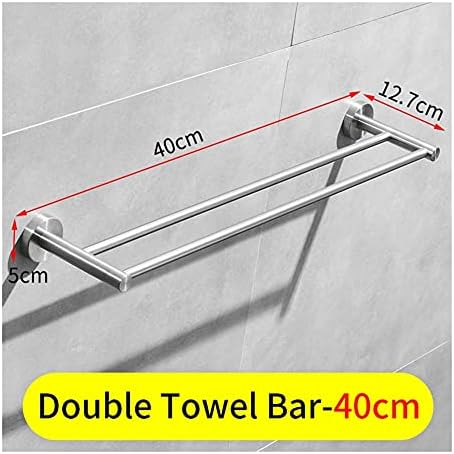 Omoons Towel Rack Rack Towel Bar Doubel Towel Bar, Aço inoxidável Toalha de chuveiro escovados Rack de penduramento, Hardware de banheiro de Towel Storage Toarder montado na parede (/4