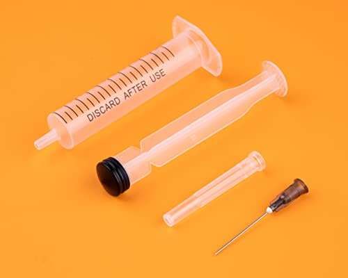 Seringa descartável de 10 ml com agulha de 22g/1.5 polegadas, pacote individual