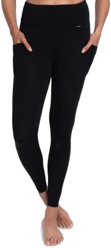 Roupas de lã Merino feminino Lã 7/8 de legging de bolso - Wicking Breathable anti -odor