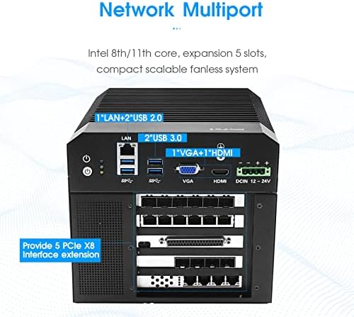 Hunct Network Security/Firewall Appliance, porto duplo rj45 compacto de baixo consumo de potência Sistema sem ventilador