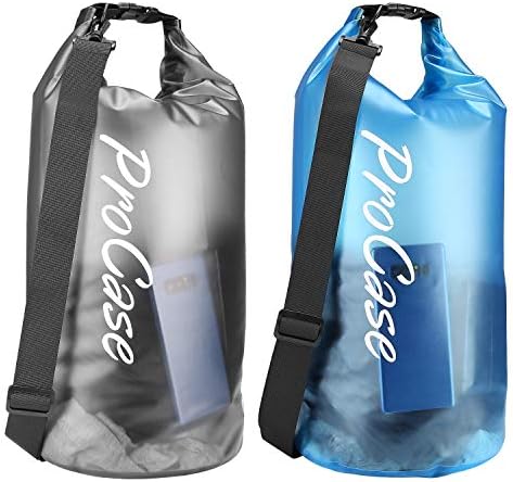 Pacote de bolsa seca à prova d'água da Procase Universal com 2 pacote de bolsa seca à prova d'água flutuante de 2 pacote limpa 20liter
